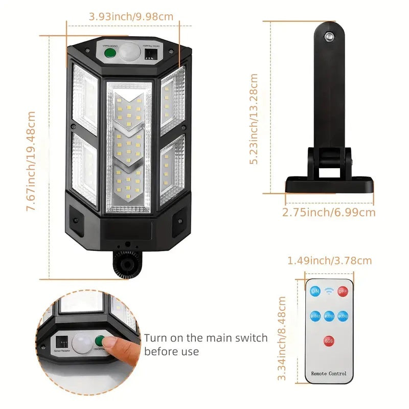 500W/6000K - Solar Led Light