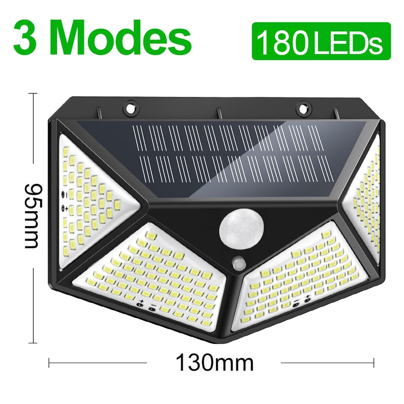 Solar Led Lamp - 3Modes 180Led