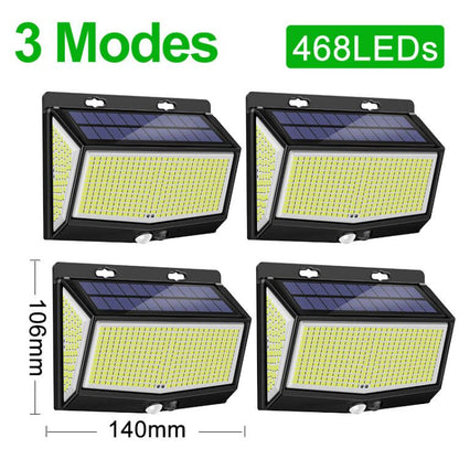 468 LED - Solar Wall Lights