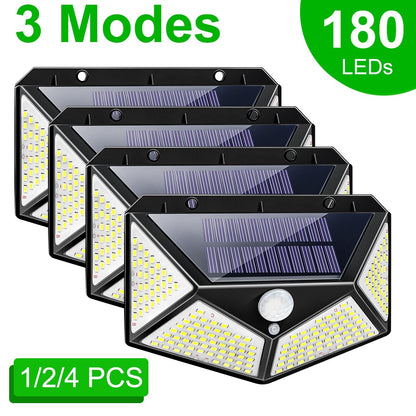 Solar Led Lamp - 3Modes 180Led