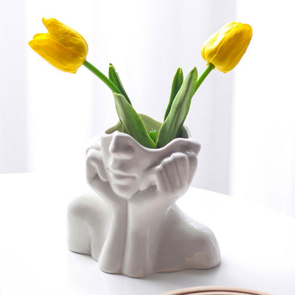 Face Flower Vase