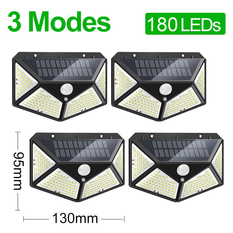 Solar Led Lamp - 3Modes 180Led