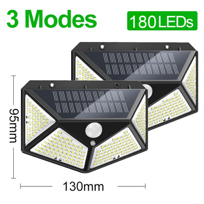 Solar Led Lamp - 3Modes 180Led