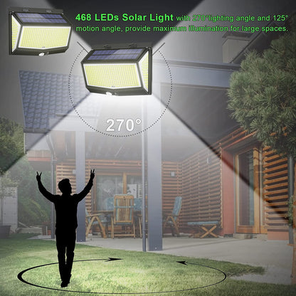 468 LED - Solar Wall Lights