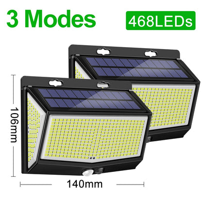 468 LED - Solar Wall Lights