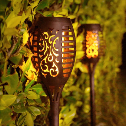 Solar Outdoor Flame Lights