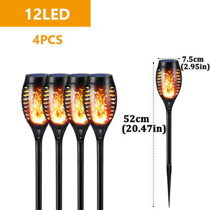 Solar Outdoor Flame Lights