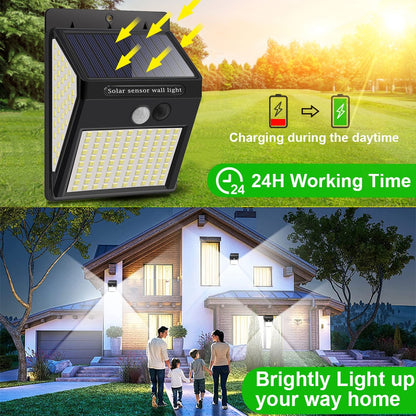 140 LED - Solar Wall Lights