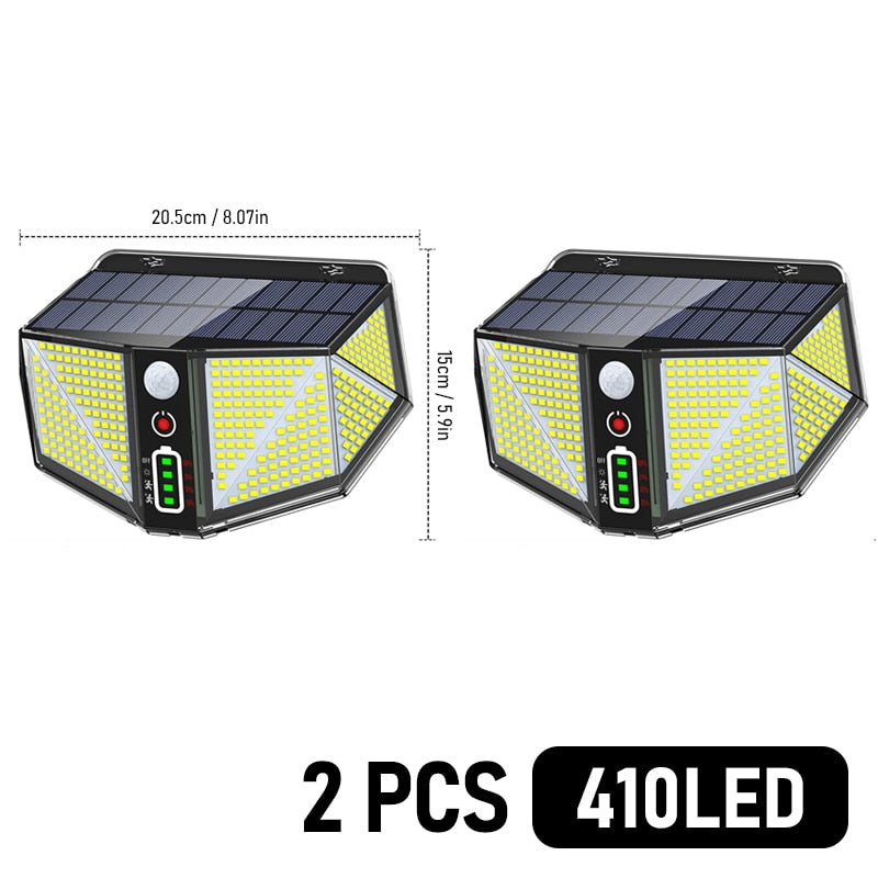 2800 Lumens - Solar Wall Lamp