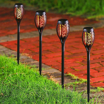 Solar Outdoor Flame Lights