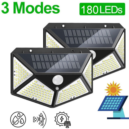 Solar Led Lamp - 3Modes 180Led