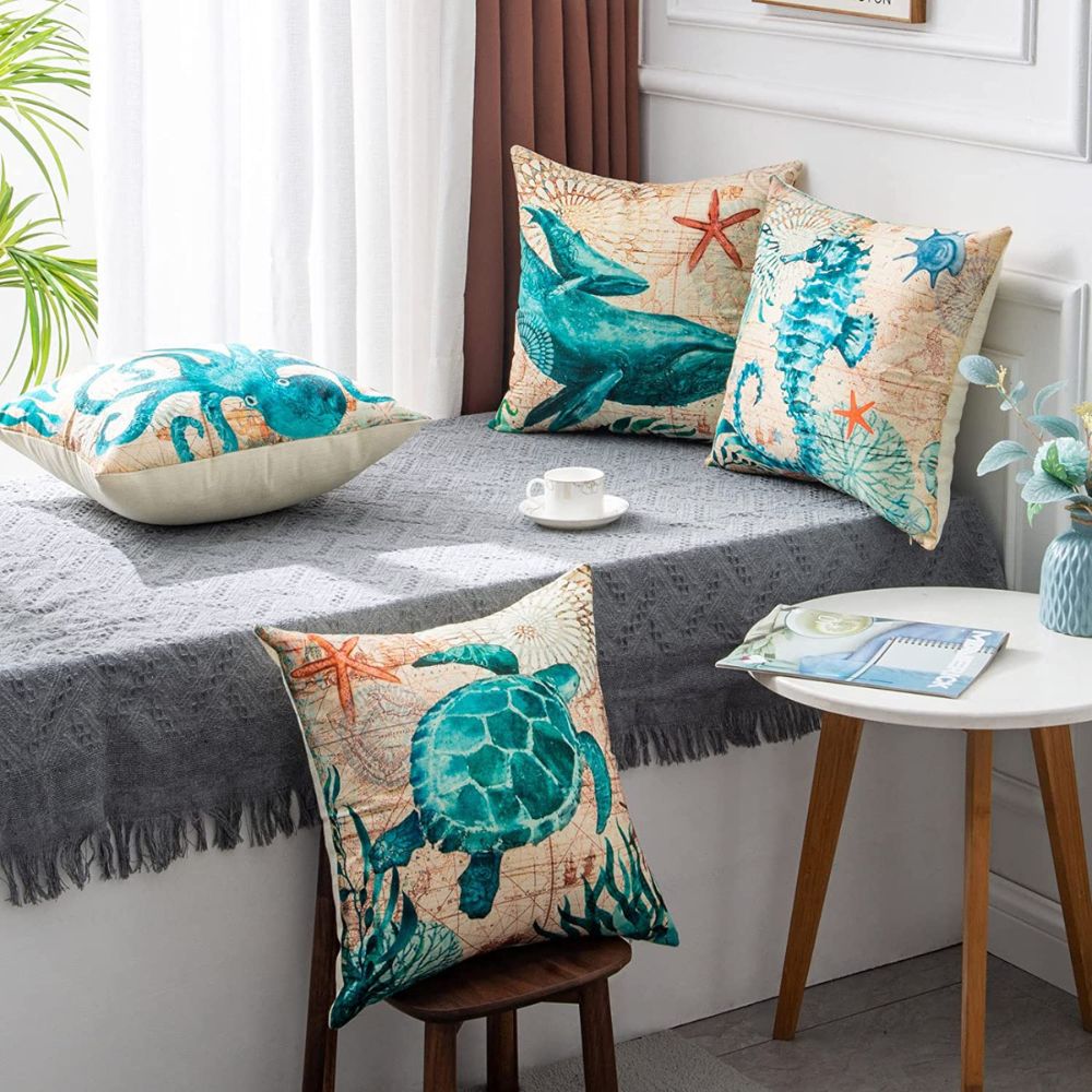 Ocean Art Cushion Covers